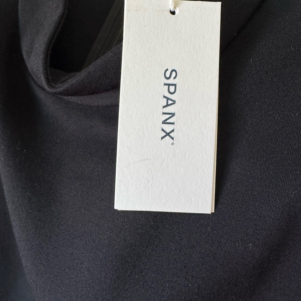 SPANX Black Belted Sleeveless Ponte Cargo Midi Dress Small NWT - Picture 11 of 13